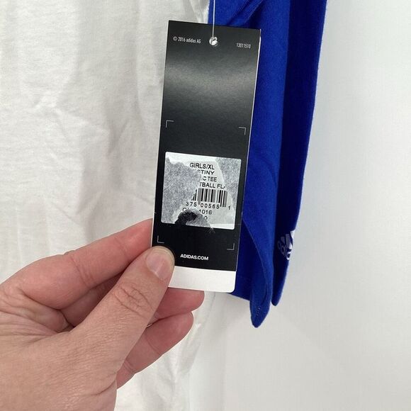 NWT Girls Adidas Raglan Sleeve Love Baseball‎ /Softball - YXL - Picture 3 of 7